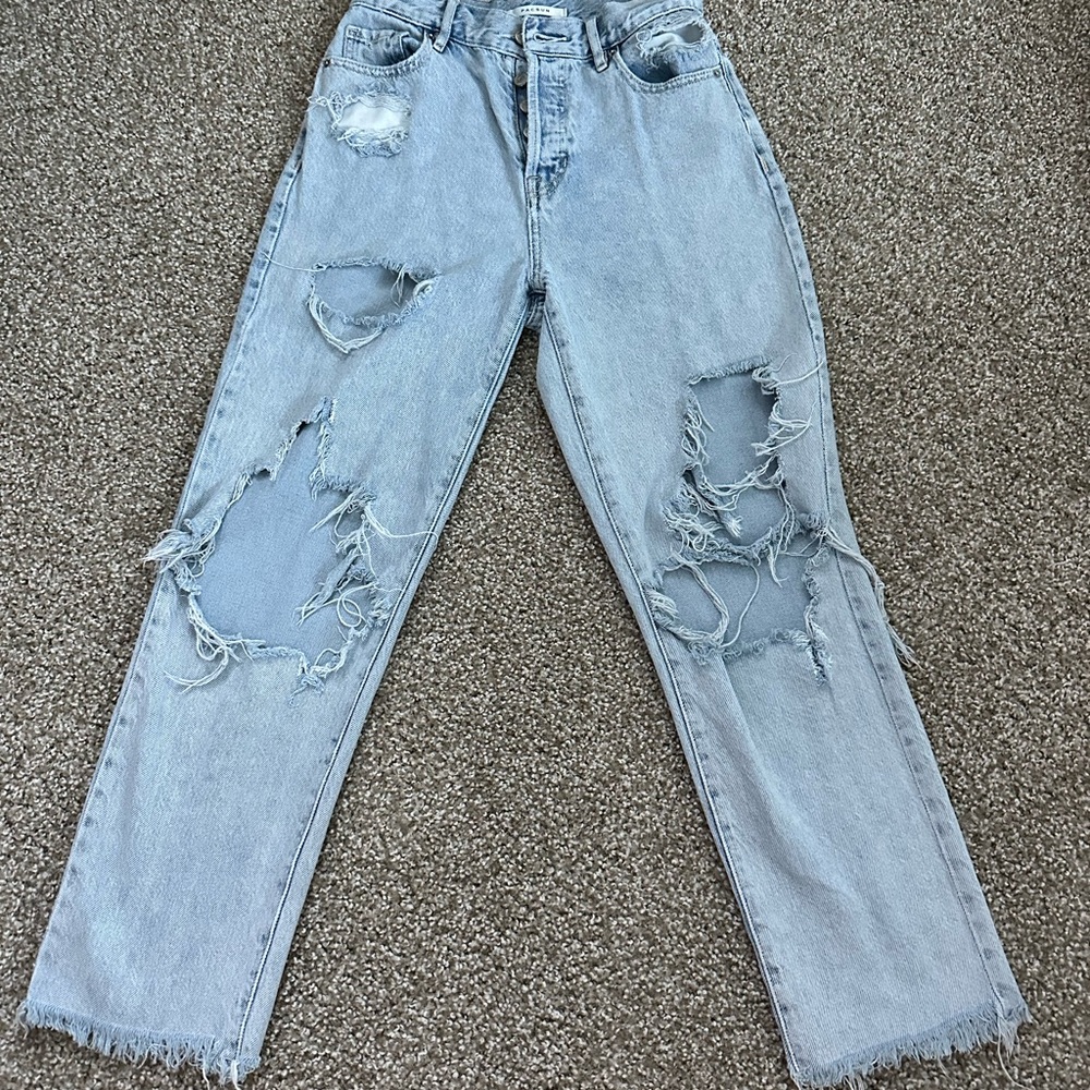 Distressed Light Blue Women's Jeans